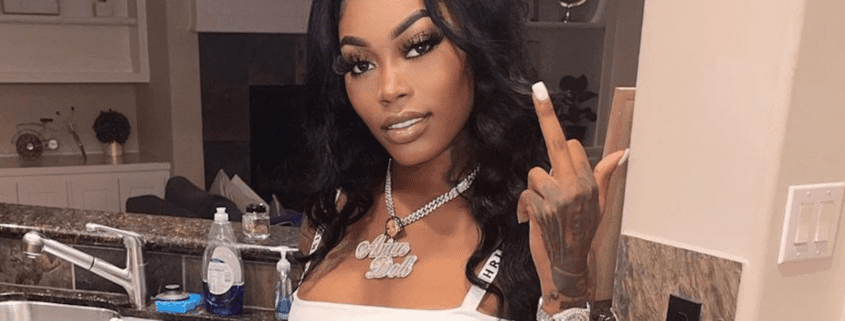 Asian Doll Tattoo's Face With King Von's Initials