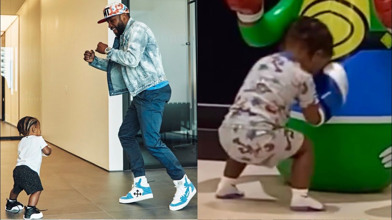 Floyd Mayweather Having Spending Time Teaching His Grandson, NBA YoungBoy’s Son How to Roller Skate