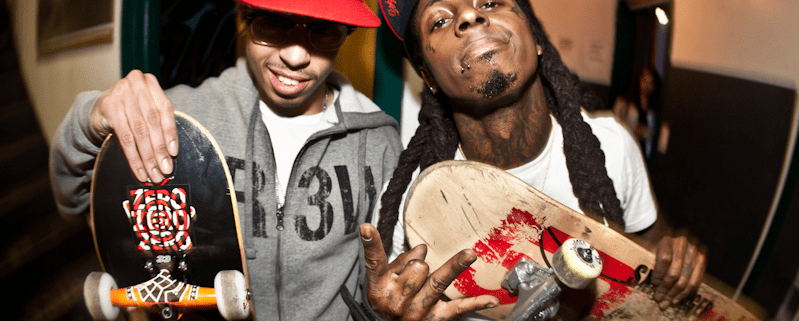 Lil Wayne Playfully Dubs Cory Gunz as the "Son of Peter Gunz" During On-Stage Performance image