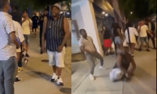 Absolutely Unrecoverable: Guy Gets Hilariously Folded by an Epic, Earth-Shaking Punch! image