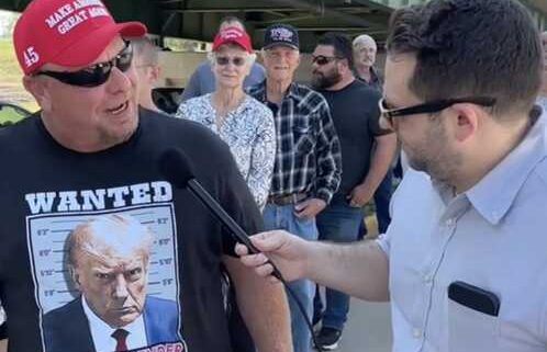 Epic Clowning: Reporter Takes a Jab at Trump Supporter With This!