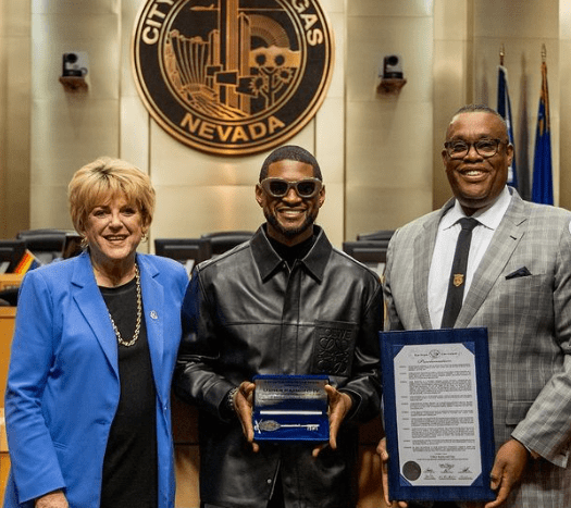 Usher Honored With Las Vegas Key to the City