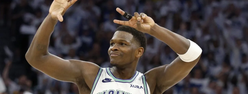 Anthony Edwards Takes a Triumphant Victory Lap Around L.A. After Crushing Lakers’ Playoff Hopes photo Anthony Edwards