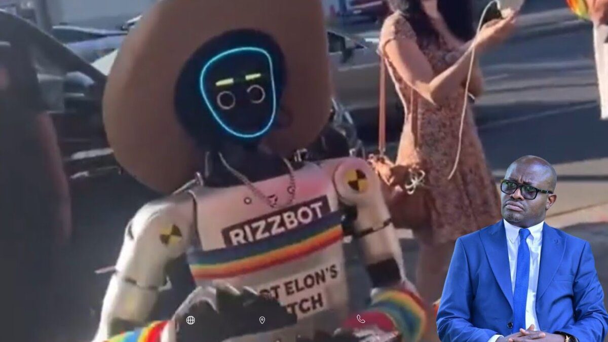 Joyful Spectacle: Pride Flag-Waving Robot Sparks Celebration in West Hollywood