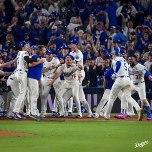 Dodgers Fans Take Over the Streets of L.A. Following World Series Win — LAPD Shuts It Down photo dodgers