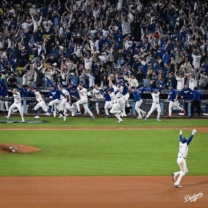 Dodgers Fans Take Over the Streets of L.A. Following World Series Win — LAPD Shuts It Down photo dodgers