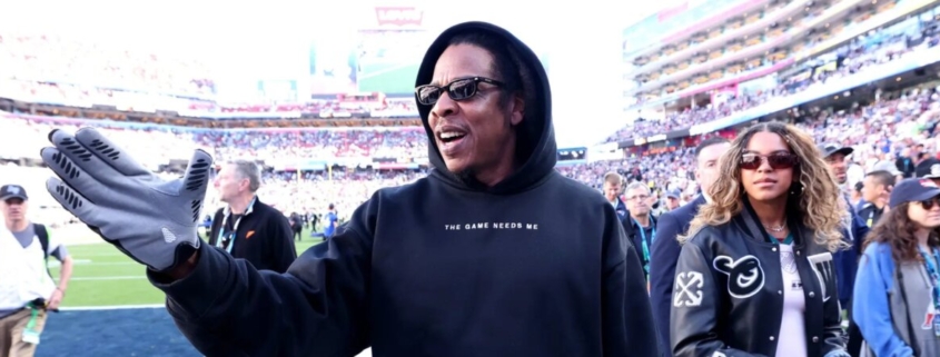 Jay-Z Yankee Stadium Performance during Extra Innings show with surprise guests Rihanna Beyoncé and music legends